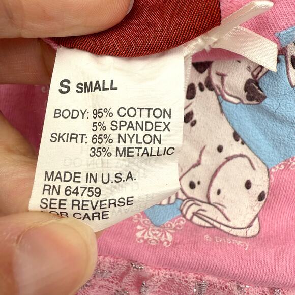 Vintage Disney 101 Dalmatians Pink Skirted Leo - Picture 6 of 12